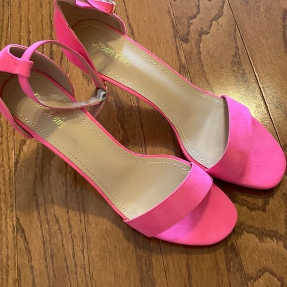Dream Pairs size 11 neon pink heels New in box - Picture 5 of 10